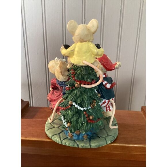 VTG Three Dancing Mice Christmas Tree Figurine - Picture 4 of 10